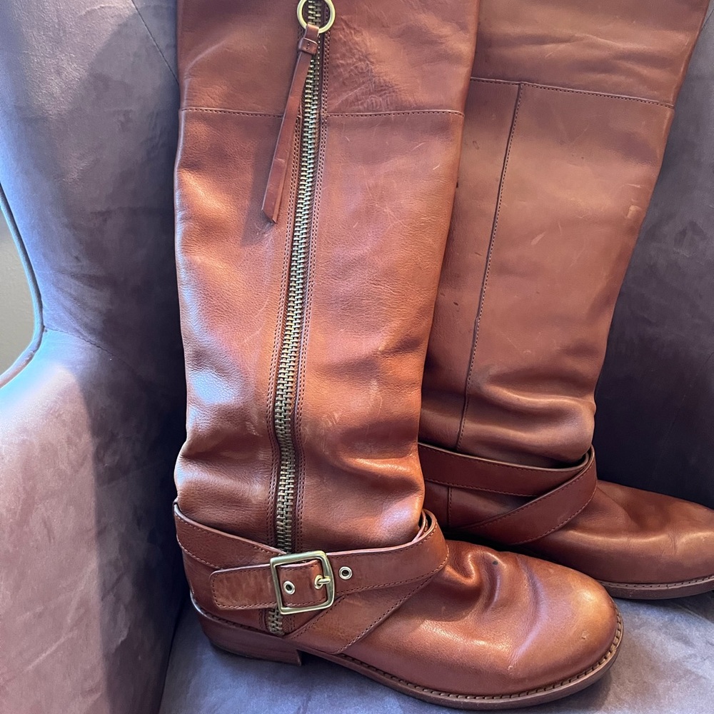 Coach leather knee high boots size 8.5